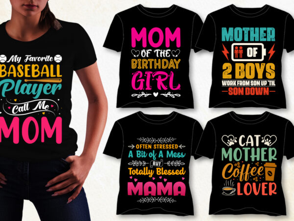 Mom t-shirt design bundle