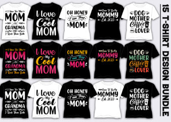 Mom T-Shirt Design Bundle