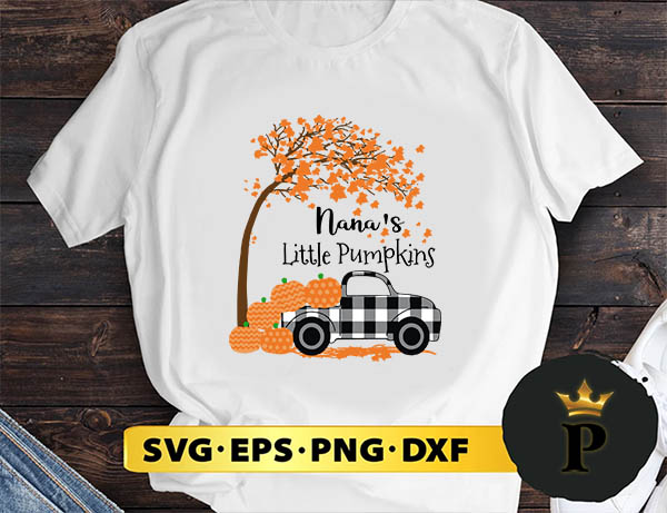 Nana Little Pumpkins svg, halloween silhouette svg, halloween svg, witch svg, halloween ghost svg, halloween clipart, pumpkin svg files, halloween svg png graphics