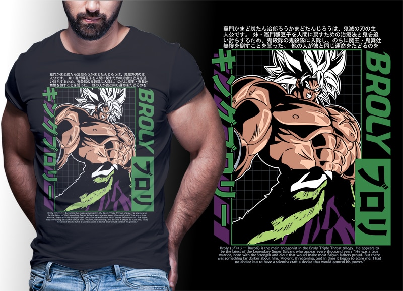 ANIME PART#5 DRAGONBALL EDITION TSHIRT DESIGNS BUNDLE