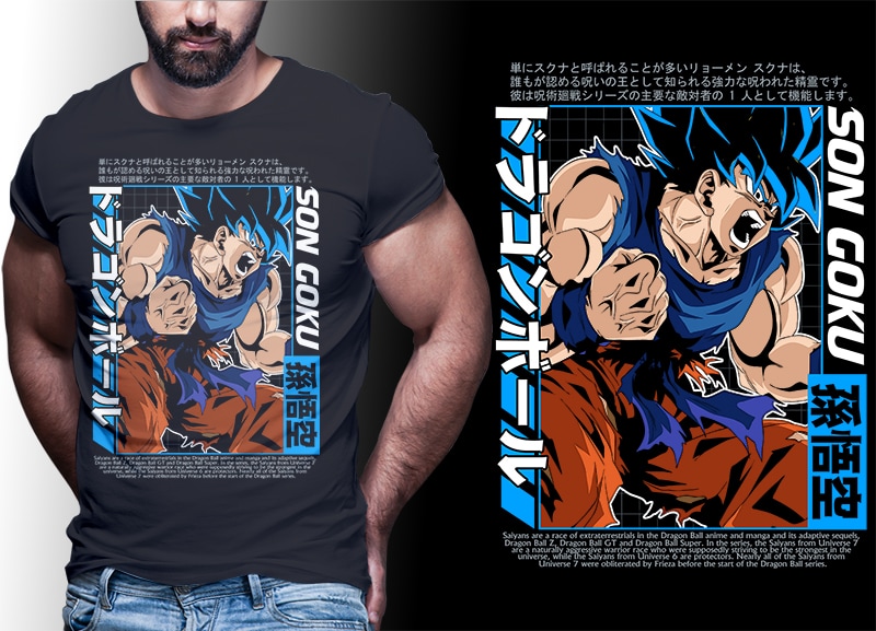 ANIME PART#5 DRAGONBALL EDITION TSHIRT DESIGNS BUNDLE