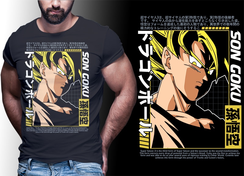 ANIME PART#5 DRAGONBALL EDITION TSHIRT DESIGNS BUNDLE