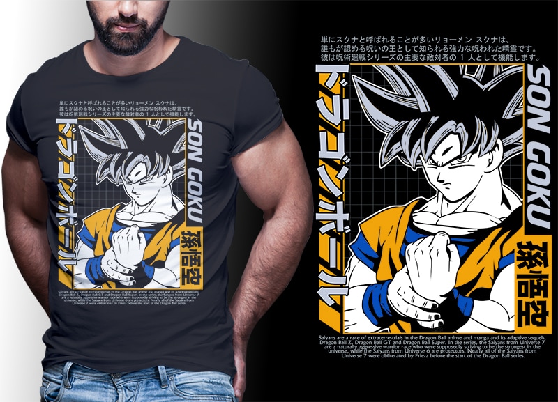 ANIME PART#5 DRAGONBALL EDITION TSHIRT DESIGNS BUNDLE