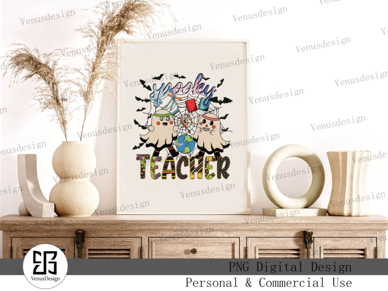 Spooky Teacher Png Sublimation