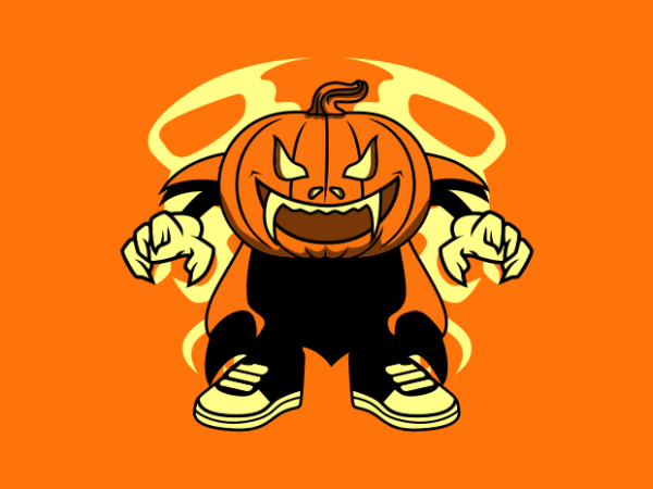 Pumpkin vampire t shirt illustration Pumpkin vampire t shirt illustration