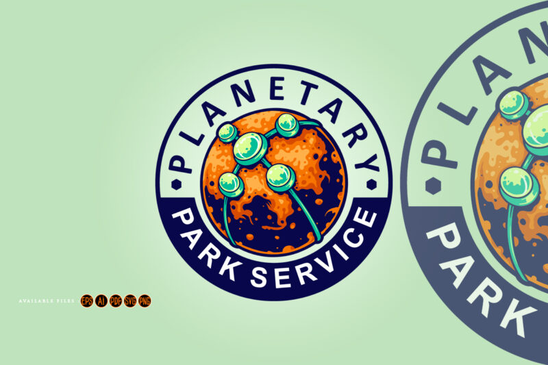 Park service classic logo label svg