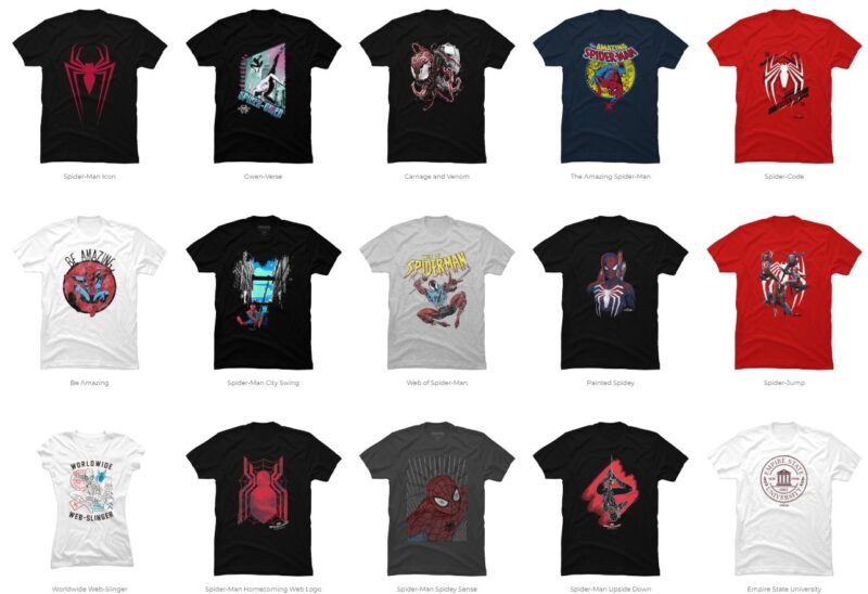 15 Spider Man png t-shirt designs bundle for commercial use part 1 ...