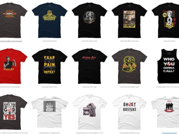 14 cobra kai png t-shirt designs bundle for commercial use