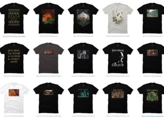 15 Lord of the Rings PNG T-shirt Designs Bundle For Commercial Use Part 2