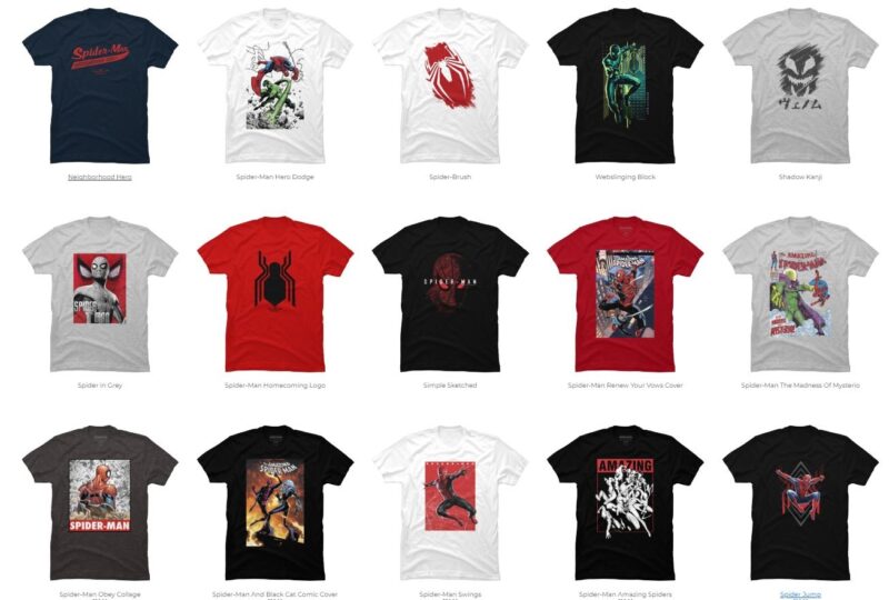 15 Spider Man png t-shirt designs bundle for commercial use part 2 ...