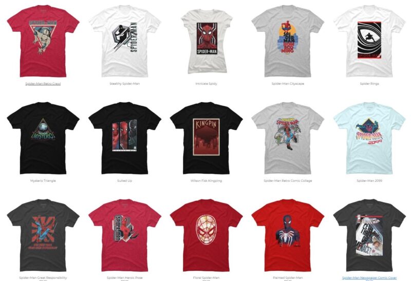 15 Spider Man png t-shirt designs bundle for commercial use part 3