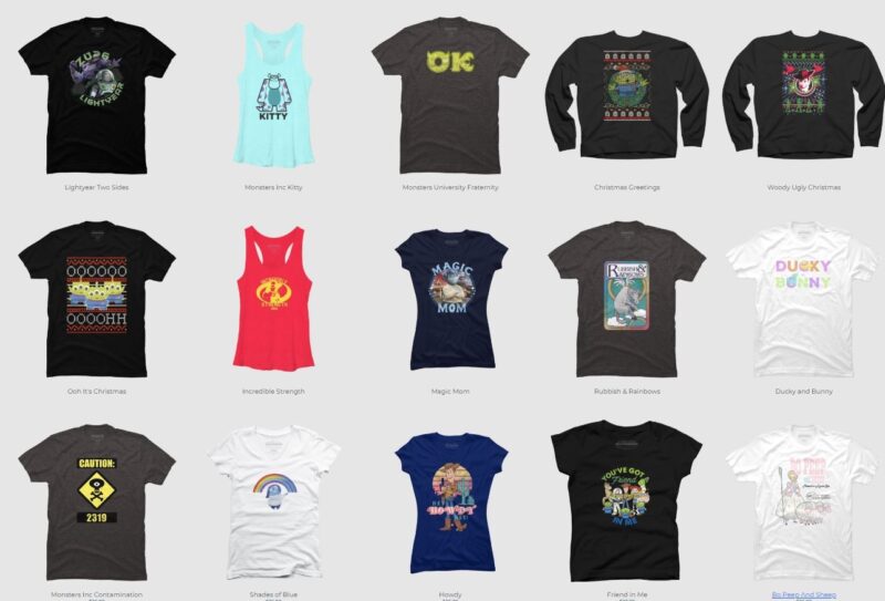 15 Pixar PNG T-shirt Designs Bundle For Commercial Use Part 3