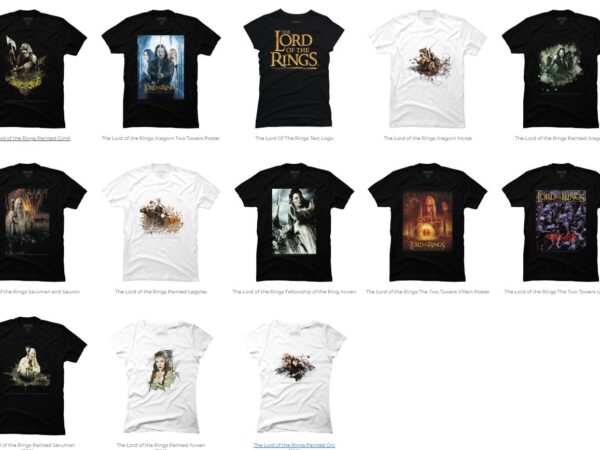 13 lord of the rings png t-shirt designs bundle for commercial use part 4