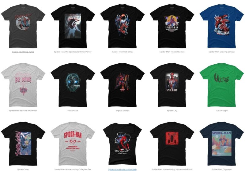 15 Spider Man png t-shirt designs bundle for commercial use part 4