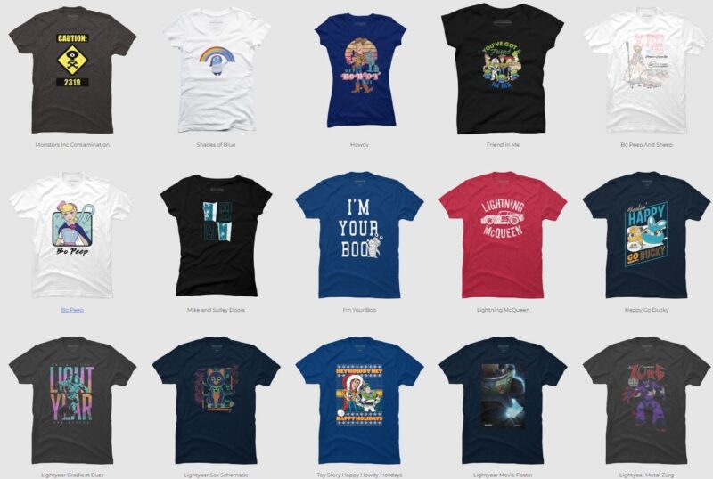 15 Pixar PNG T-shirt Designs Bundle For Commercial Use Part 4