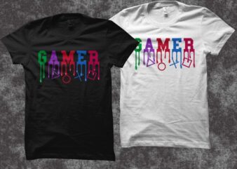 Gaming gamer shirt design – Gamer t shirt design – gaming t-shirt design for sale
