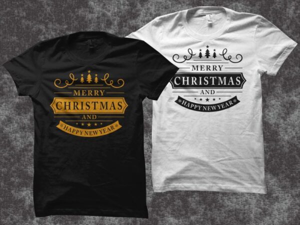 Merry christmas and happy new year lettering template, christmas svg, happy new year svg, santa svg, christmas t shirt design, merry christmas svg, christmas vector, merry christmas vector, ai, eps,