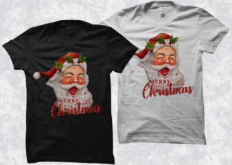 merry christmas sublimation design, christmas svg, santa svg, christmas t shirt design, merry christmas svg, christmas vector, merry christmas vector svg file, santa claus t shirt design, merry christmas design for commercial use