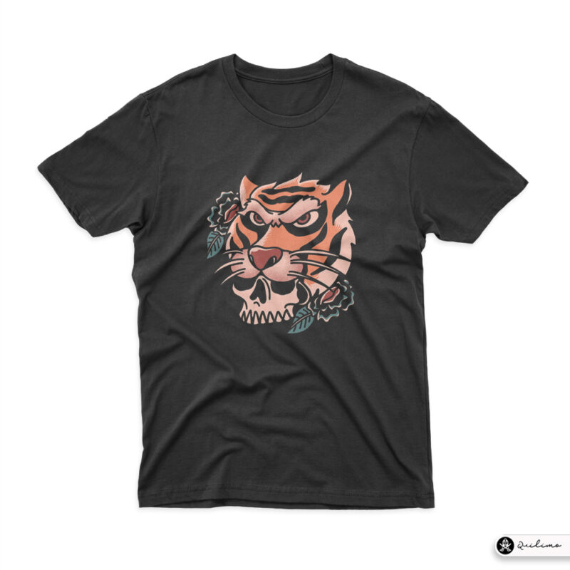 Skull Tiger - Buy t-shirt designs