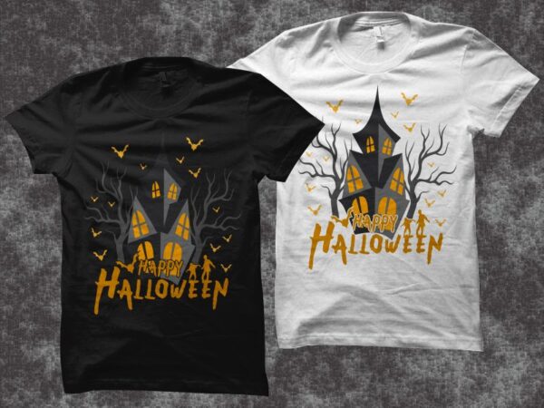 Happy halloween t shirt design, halloween svg, happy halloween png, halloween shirt design, vector happy halloween design background illustration, halloween png, halloween t shirt design for sale