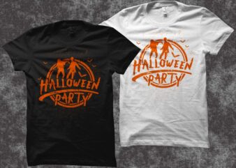 Halloween Party t shirt design, Halloween svg, Halloween shirt design, Halloween png, Halloween t shirt design for commercial use