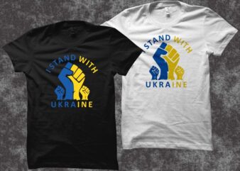 I stand with ukraine svg, ukrainian flag svg, ukraine png, i stand with ukraine png, ukraine svg, support ukraine flag t shirt design for sale