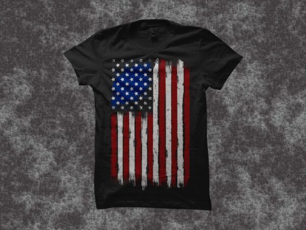 Usa flag – my flag vector illustration artwork t shirt design for sale