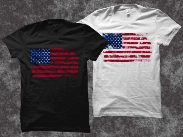 American flag t shirt design illustration sale