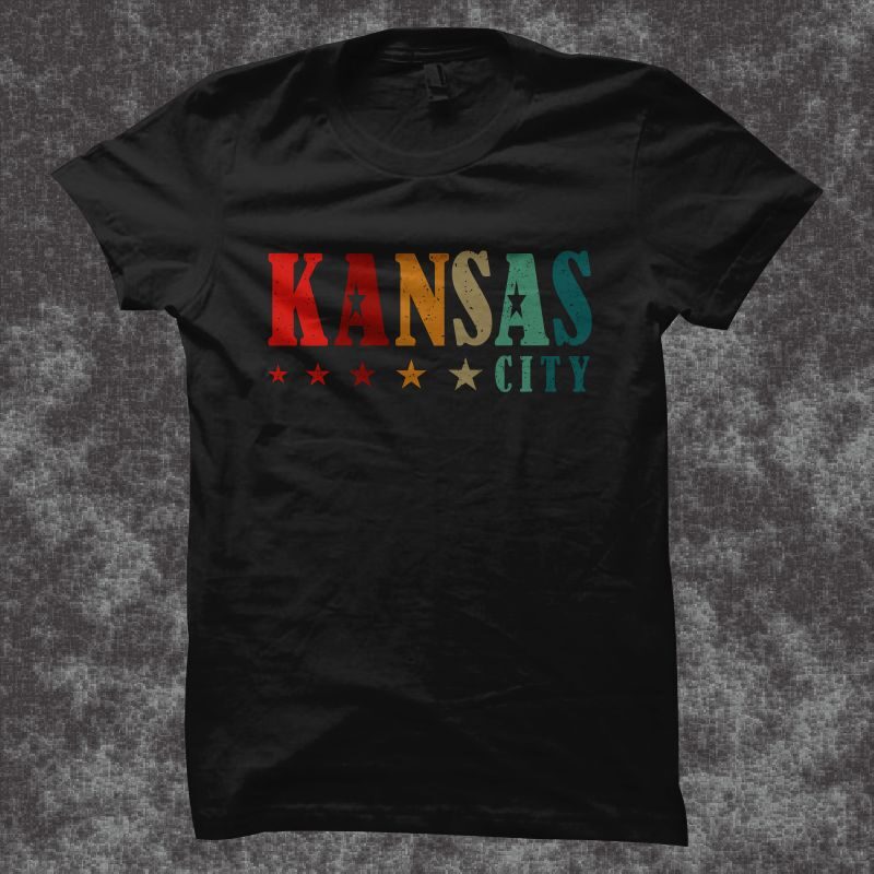 Kansas city t shirt design, kansas city retro vintage t-shirt design, Kansas city chiefs clipart, chiefs football, kansas city svg eps png ai digital download t shirt design for sale