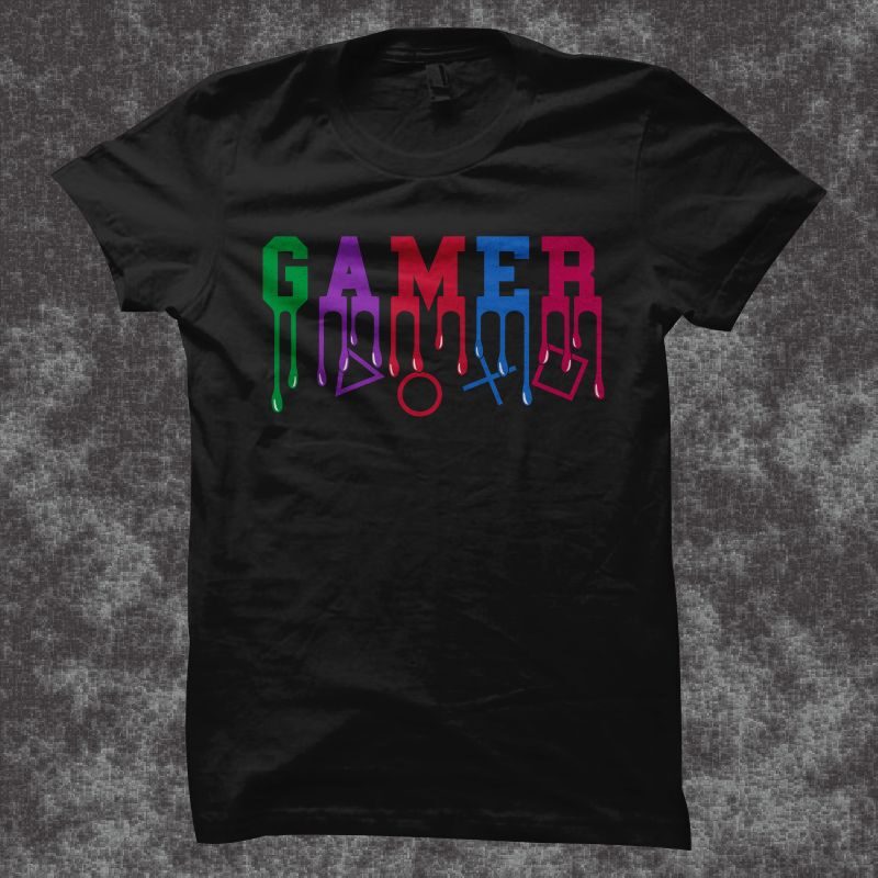 Gaming gamer shirt design – Gamer t shirt design – gaming t-shirt design for sale