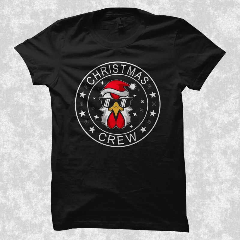 Chirstmas crew, funny christmas design, christmas svg, santa svg, christmas t shirt design, merry christmas svg, funny christmas t shirt design, chicken svg, chicken png, funny santa, merry christmas png,