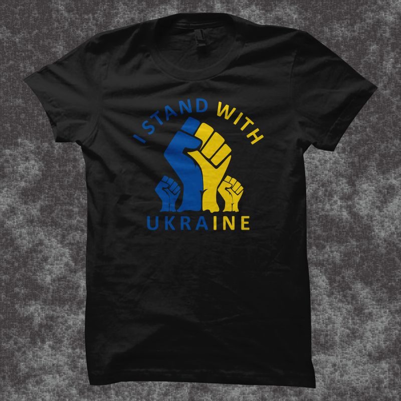 I stand with ukraine svg, ukrainian flag svg, ukraine png, i stand with ukraine png, ukraine svg, support ukraine flag t shirt design for sale
