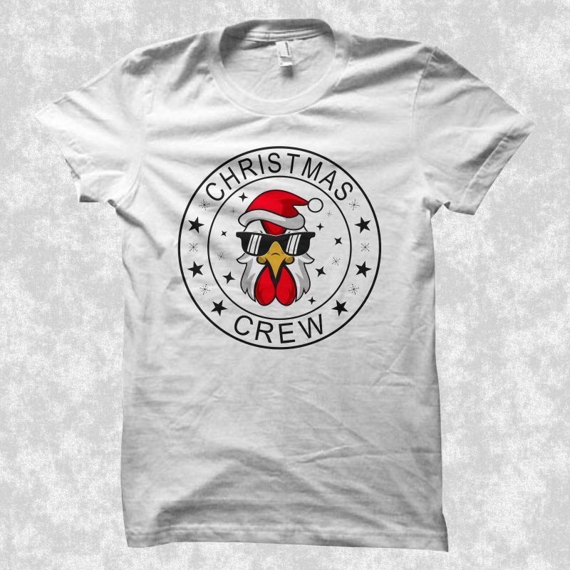 Chirstmas crew, funny christmas design, christmas svg, santa svg, christmas t shirt design, merry christmas svg, funny christmas t shirt design, chicken svg, chicken png, funny santa, merry christmas png,