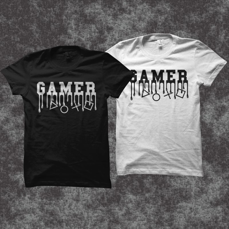Gaming gamer shirt design – Gamer t shirt design – gaming t-shirt design for sale