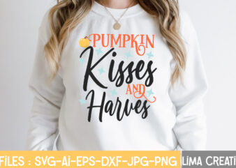 Pumpkin Kisses And Harves T-shirt Design,Retro Fall SVG, Fall SVG Bundle, Autumn Svg, Thanksgiving svg, Fall svg Design, Autumn Bundle,Fall SVG Bundle, Fall Svg, Autumn Svg, Thanksgiving Svg, Fall Svg