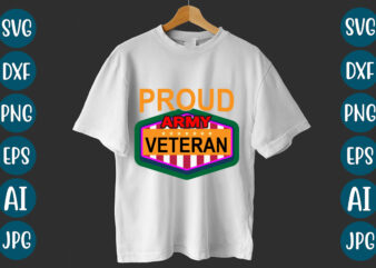 Proud Army Veteran T-Shirt design