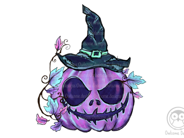 Pumpkin halloween sublimation design