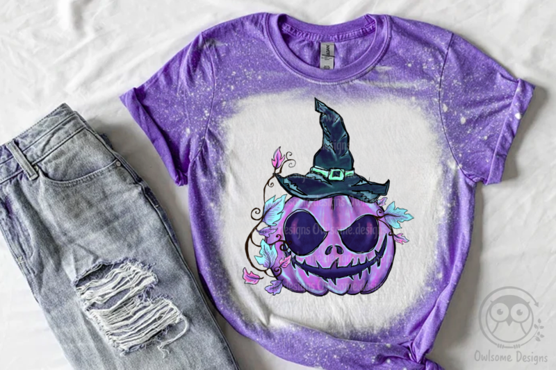 Pumpkin Halloween Sublimation Design