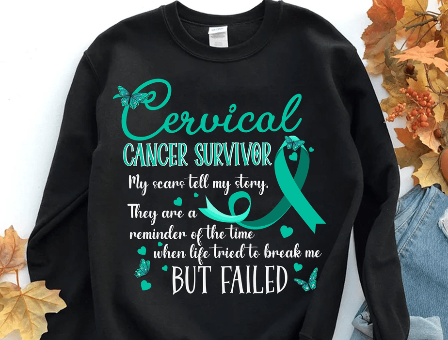 Cervical Cancer Survivor Shirt, Cervical Cancer Awareness Shirt - Buy t
