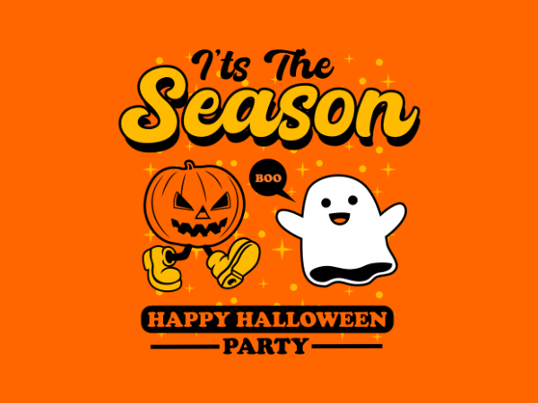 Spooky season t shirt template vector