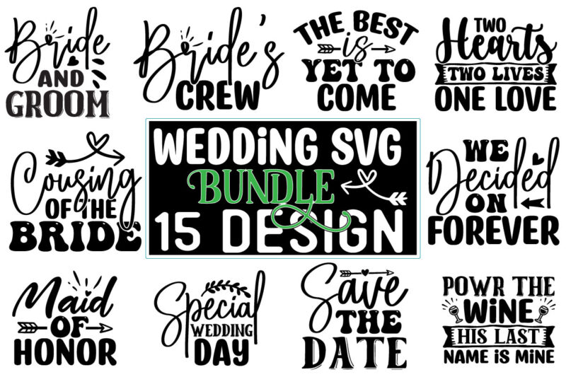 Wedding SVG Design Bundle