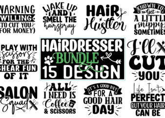 Hairdresser SVG Design Bundle