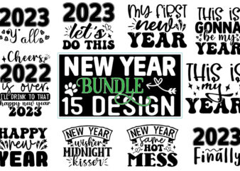 New Year SVG Design Bundle