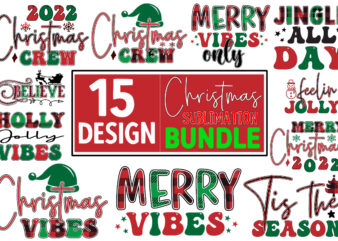 Christmas Sublimation PNG Design Bundle