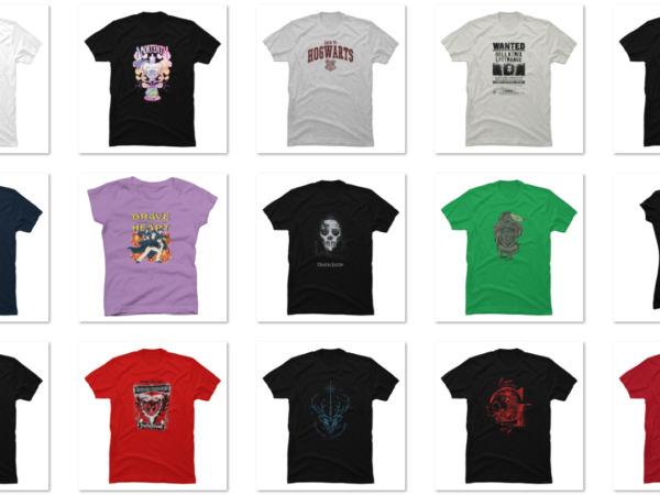 15 harry potter png t-shirt designs bundle for commercial use part 1