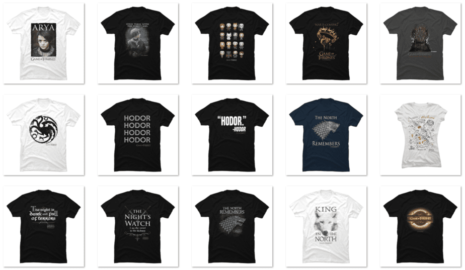 21 Game of Thrones PNG T-shirt Designs Bundle For Commercial Use - Buy ...