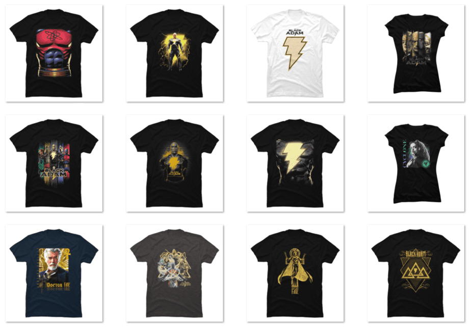13 Black Adam PNG T-shirt Designs Bundle For Commercial Use Part 1 ...