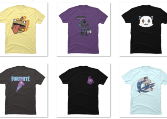 10 Fortnite PNG T-shirt Designs Bundle For Commercial Use Part 2