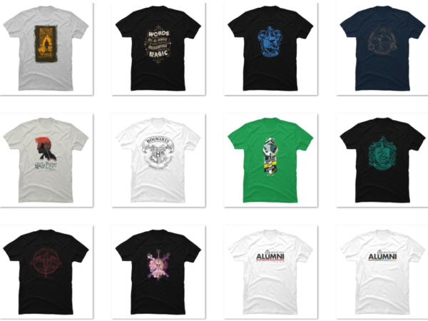 15 harry potter png t-shirt designs bundle for commercial use part 4