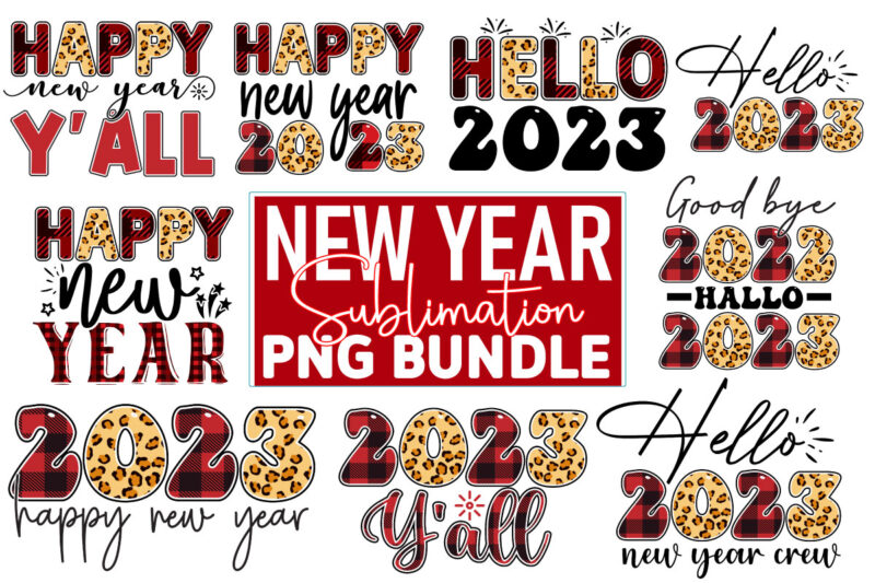 New year Sublimation Design Bundle